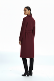 Ekol Belted Coat with Epaulette Sleeves