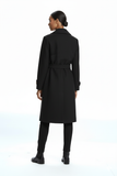 Ekol Belted Coat with Epaulette Sleeves