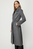 Ekol Belted Coat with Epaulette Sleeves