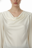 Ekol V-Neck Satin Blouse