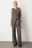 Ekol Plaid Wide Leg Trousers