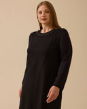 Plus size Gala-Xi dress with bejeweled collar detail