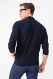 Men's Basic Half Turtleneck Thin Knit Sweater Pattern