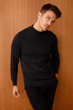 Men's Basic Half Turtleneck Thin Knit Sweater Pattern