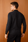 Men's Basic Half Turtleneck Thin Knit Sweater Pattern