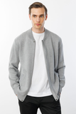 Men's Mandarin Collar Steel Knit Wool Jacket Pattern