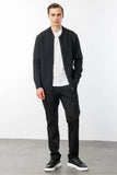 Men's Mandarin Collar Steel Knit Wool Jacket Pattern