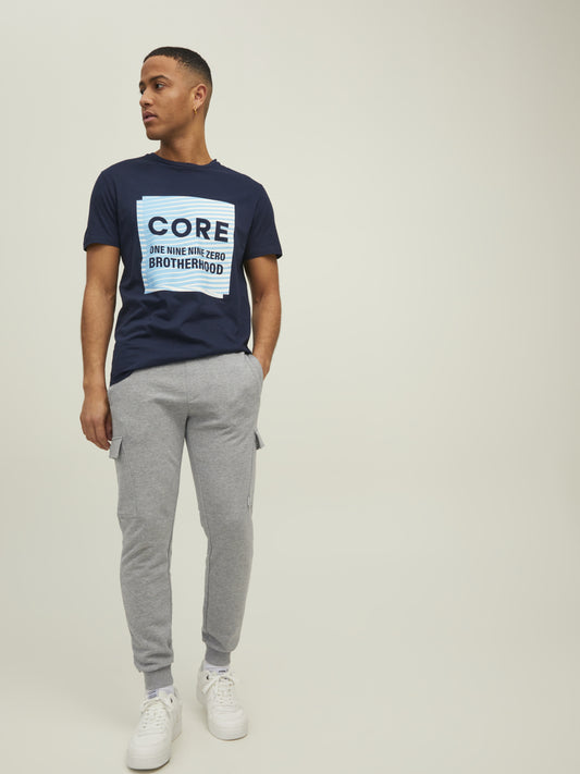 Jack&Jones Erkek Regular Fit Cargo Cepli Eşofman Altı - Günlük Spor
