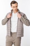 Men's Quilted Tracksuit Top with Pattern