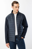 Men's Quilted Tracksuit Top with Pattern