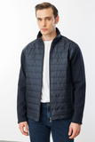 Men's Quilted Tracksuit Top with Pattern