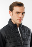 Men's Quilted Tracksuit Top with Pattern