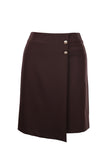 Ekol Asymmetrical Midi Skirt - Minimalist Everyday & Office Chic