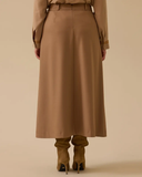 Büyük Beden Cepli Düz Etek Gala-Xi
