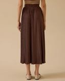 Textured midi skirt Scl