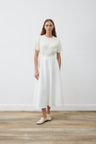 Tailor Shop Minimalist Midi A-Line Skirt - Casual & Chic