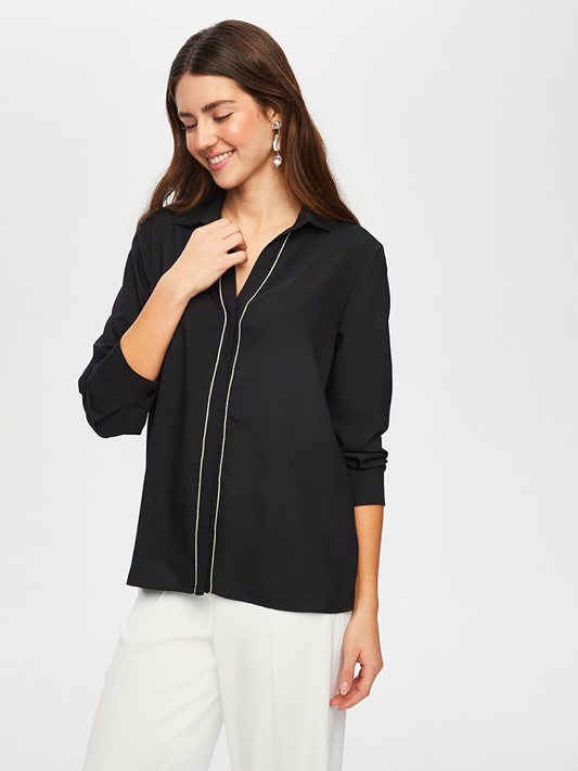 Faik Sönmez Women's Shirt 25YUS25GML014