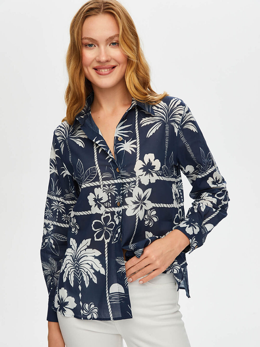 Faik Sönmez Women's Shirt 25YUS25GML054