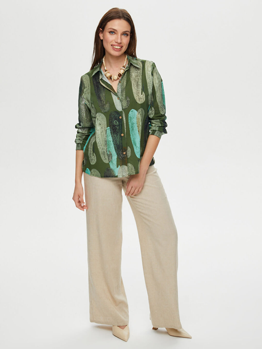 Faik Sönmez Women's Shirt 25YUS25GML056