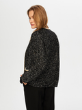 Faik Sönmez Women's Glittery Knitted Jacket Cardigan UW26TRH006