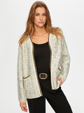Faik Sönmez Women's Glittery Knitted Jacket Cardigan UW26TRH006