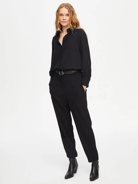 Faik Sönmez Oversize Midi Kadın Pantolon - Minimalist Stil