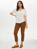 Faik Sönmez Minimalist V Yaka Oversize Tişört - Kısa Kol