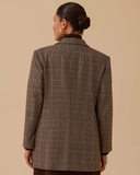 Gala-xi plus size plaid blazer jacket