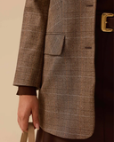 Gala-xi plus size plaid blazer jacket