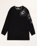 Gala-xi Kadın Büyük Beden Sıfır Yaka İşlemeli Sweatshirt 10002422314001
