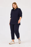 Gala-xi Kadın Büyük Beden Polo Yaka Sweatshirt 10002422314002