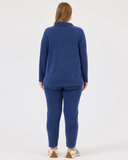 Gala-xi Kadın Büyük Beden Dik Yaka Fermuarlı Sweatshirt 10002422314009
