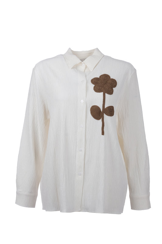 Embroidered Detail Shirt by Faik Sönmez