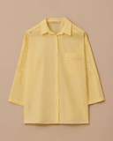 Plus Size Textured Shirt with Stone Embellishments