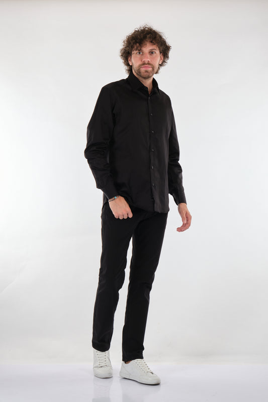 Gallini World Minimalist Erkek Uzun Kol Gömlek - Slim Fit