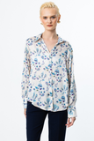 On Minimalist Floral Pattern Women's Shirt - Long Sleeve - Regular Fit
