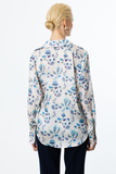 On Minimalist Floral Pattern Women's Shirt - Long Sleeve - Regular Fit