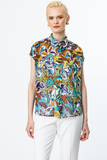 Ten Decorative Flap Pocket Chiffon Blouse