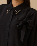 Detailed, stone-embellished shirt Scl