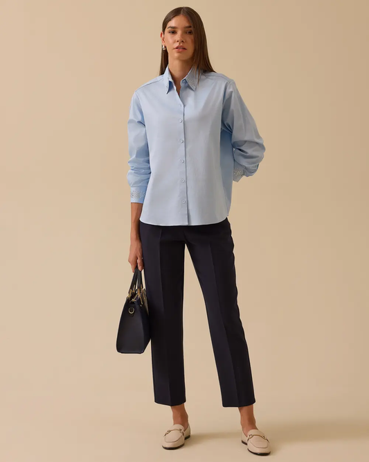 Stone Detail Long-Sleeved Shirt Selected