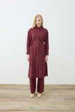 Tailor Shop Minimalist Linen Midi Shirt Dress - Casual & Chic