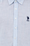 U.S. Polo Assn. Minimalist Erkek Gömlek - 3/4 Kol, Regular Fit, Günlük