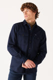 Loose Fit Wide Cut Navy Long Sleeve Shirt Wrangler