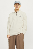 Jack&Jones Minimalist Yarım Fermuarlı Uzun Kol Erkek Sweatshirt - Oversize