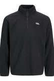Jack&Jones Minimalist Yarım Fermuarlı Uzun Kol Erkek Sweatshirt - Oversize