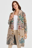 Patterned Women's Coat 23223018