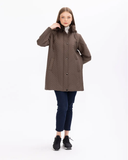 Plus Size Gala-Xi Coat with Stitching Details