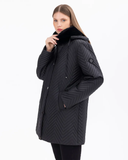 Plus Size Gala-Xi Coat with Stitching Details