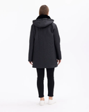 Plus Size Gala-Xi Coat with Stitching Details