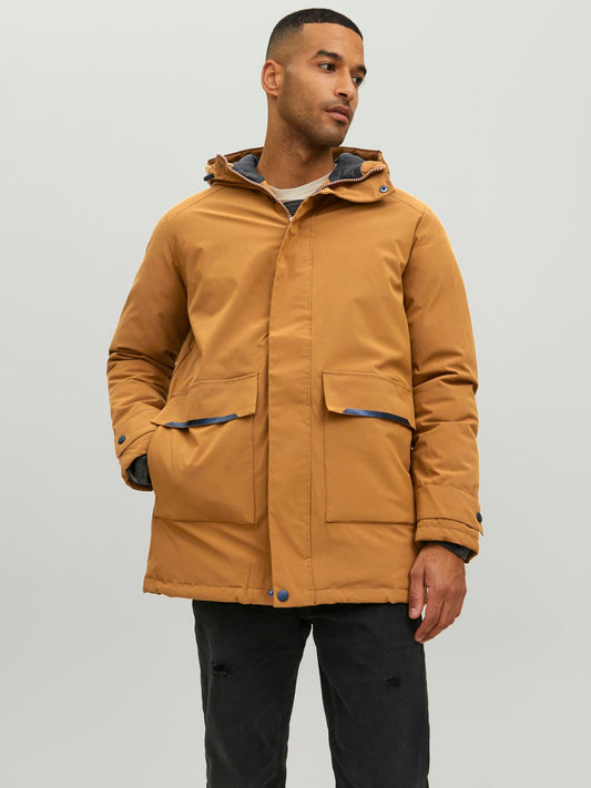 Jack&Jones Oversize Kapüşonlu Erkek Kaban - Minimalist Tasarım